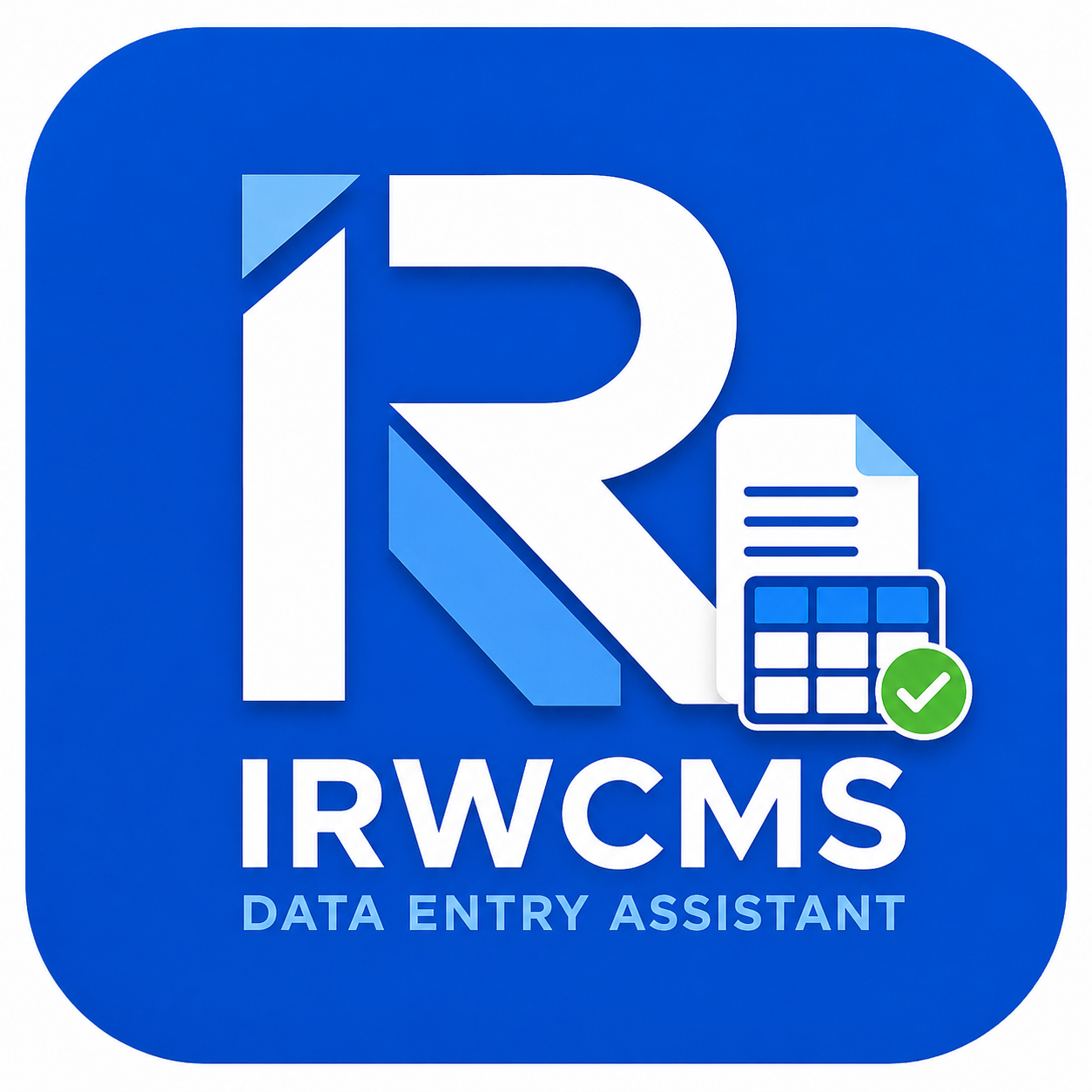 IRWCMS Data Entry Assistant logo